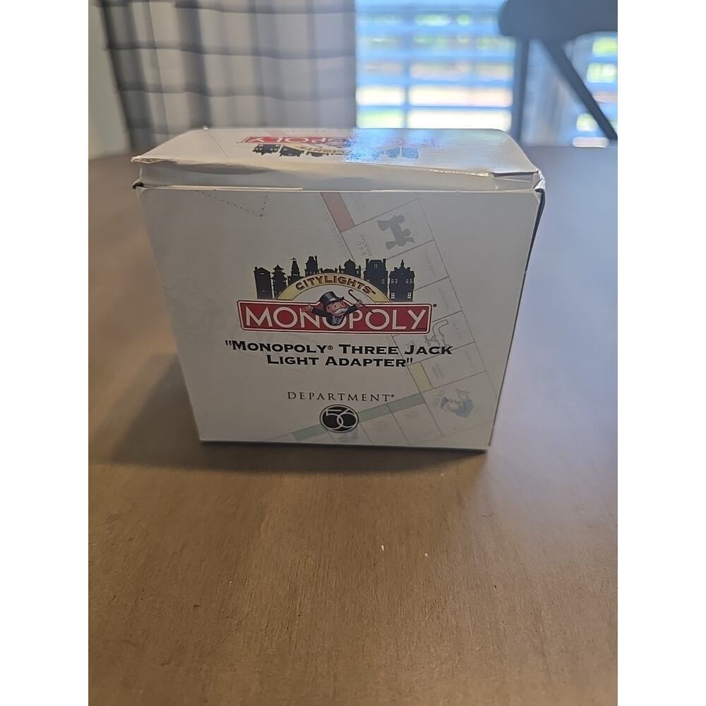 Department 56 Citylights Monopoly Three Jack Light Adapter, New In Box